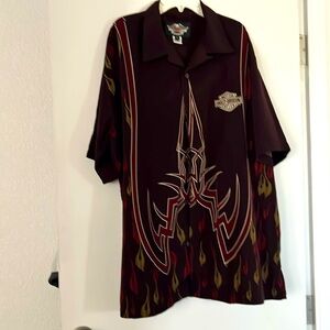 Maroon Harley Davidson polo shirt